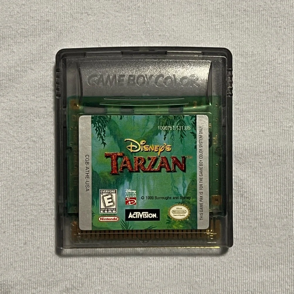 1998 Tarzan for Gameboy Color